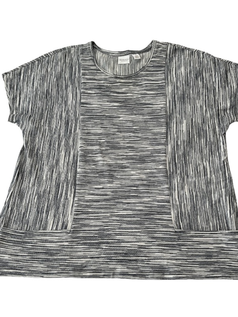 Weekends by Chicos Gray SpaceDye Tunic Top